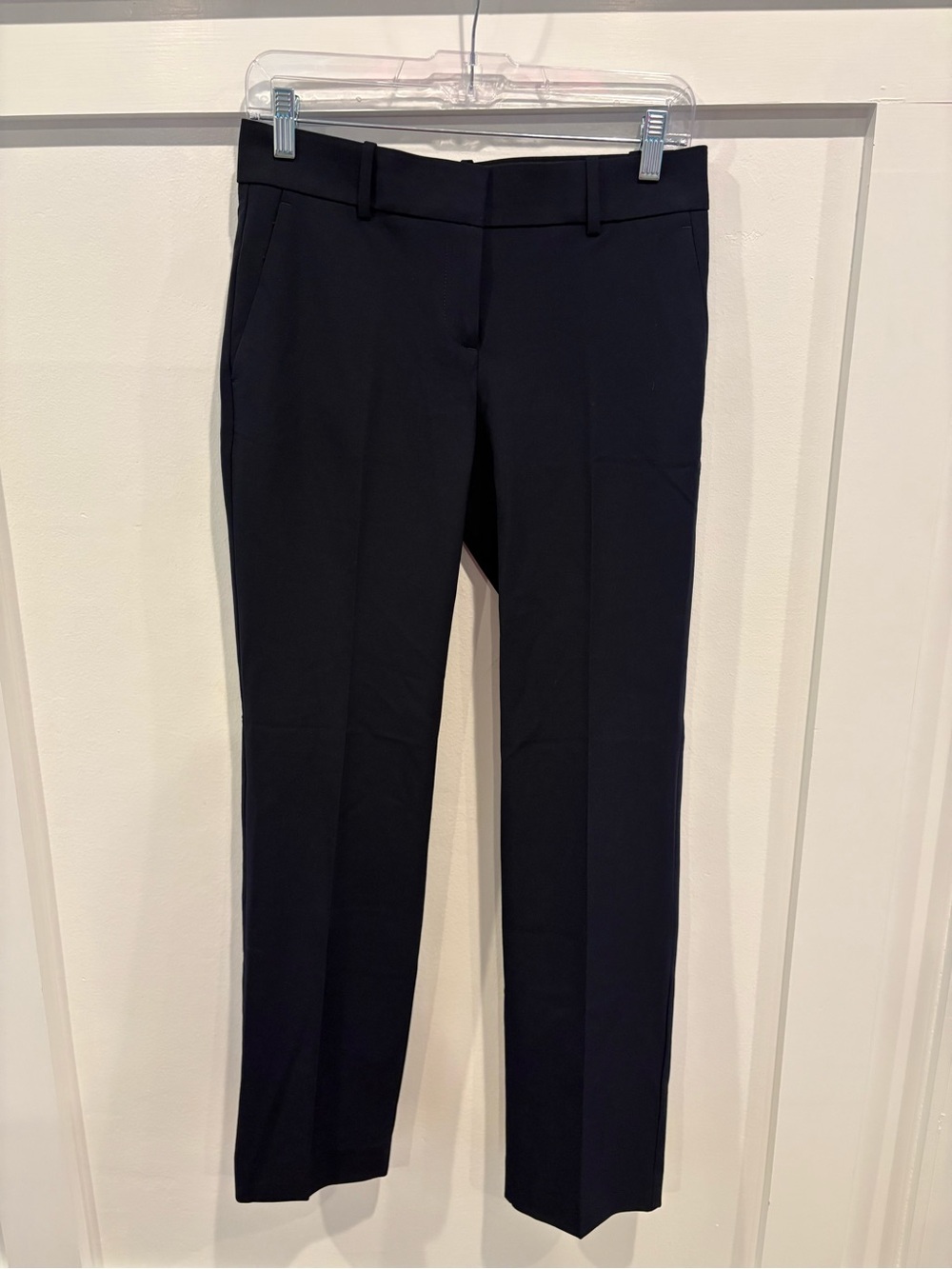 Ann Taylor Navy Straight-Leg Dress Pants